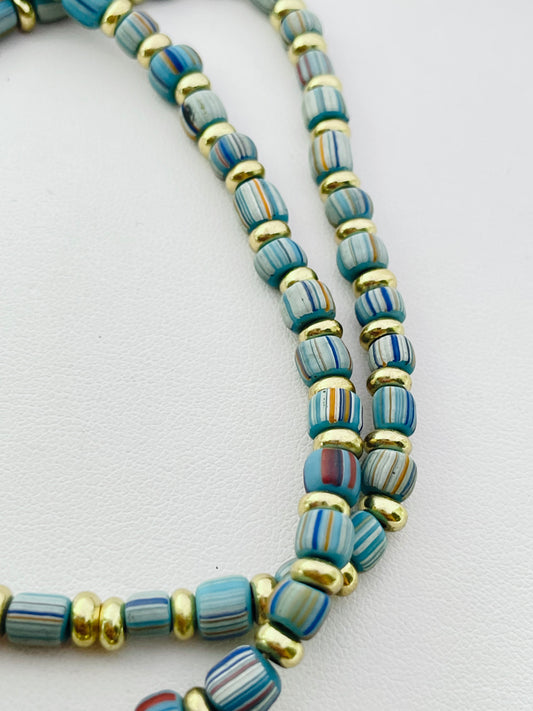 Sands Blue Elastic Necklace