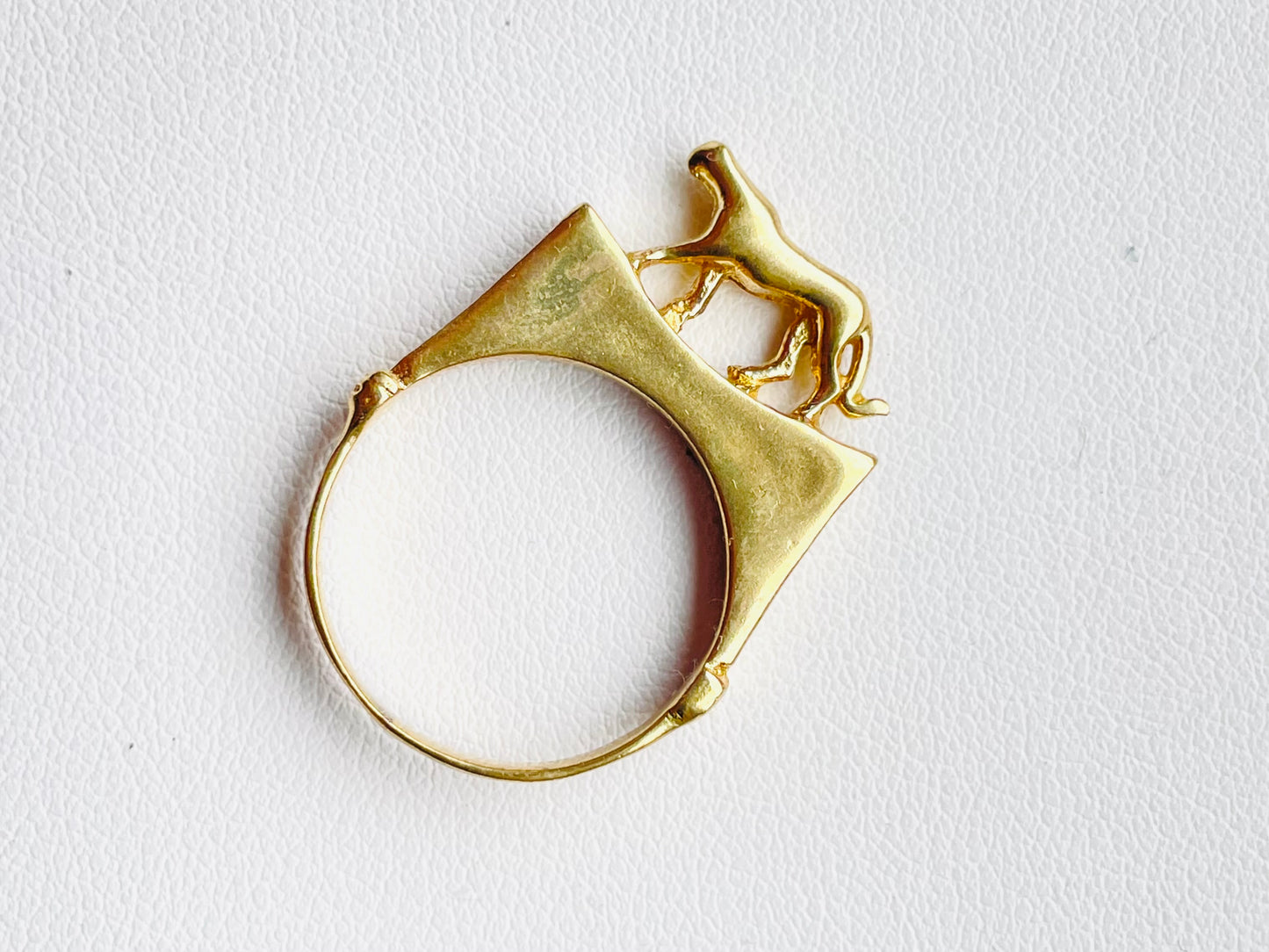 Brass Prowling Signet Ring