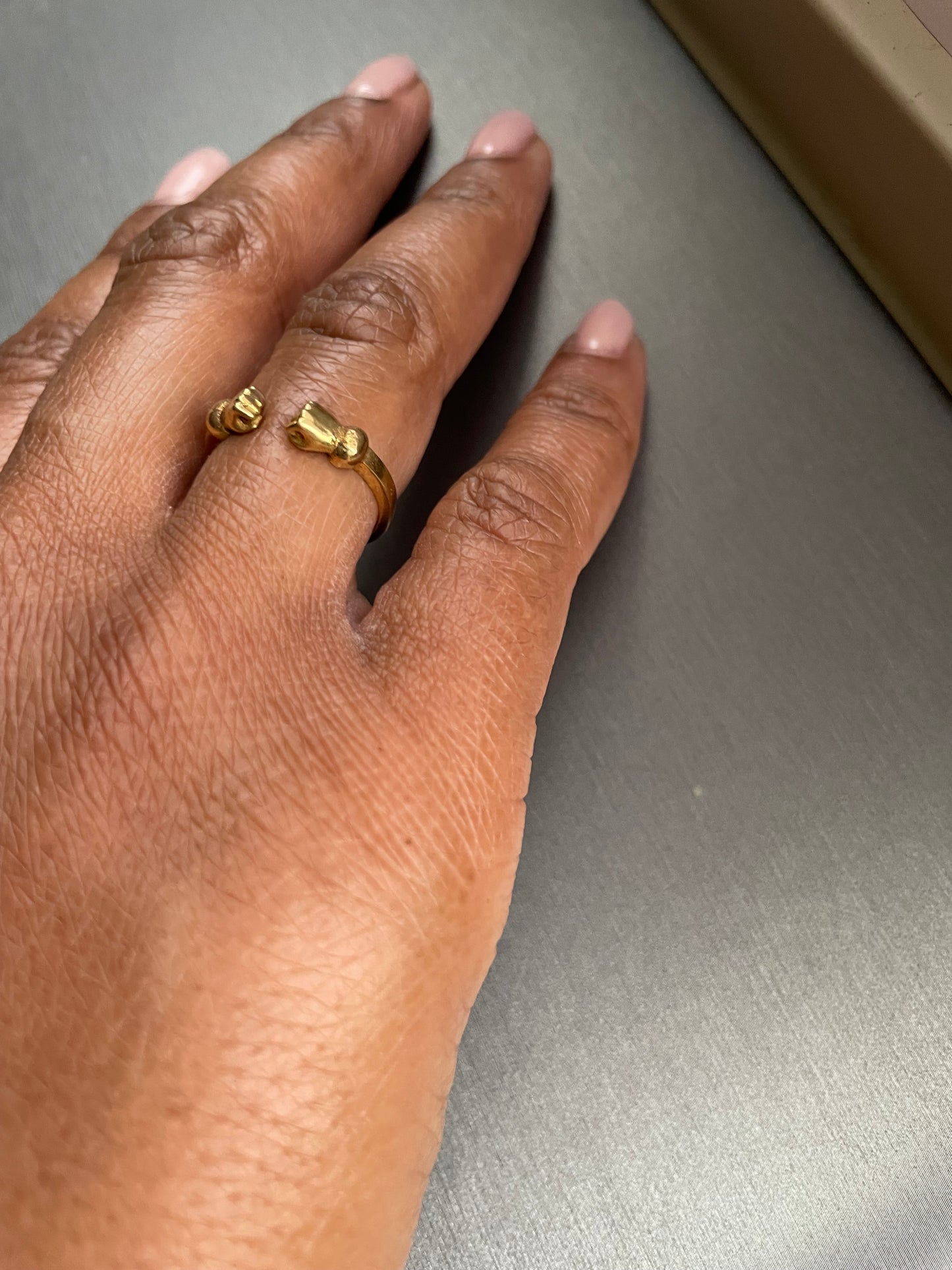 Brass Fist Ring