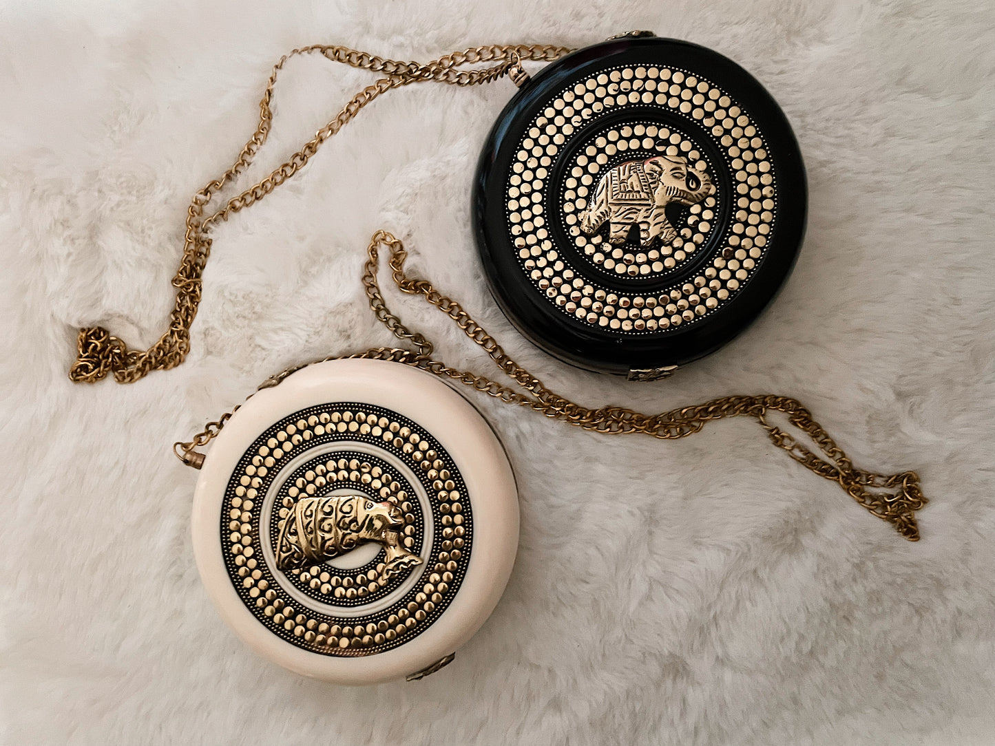 Round Embellished Purse