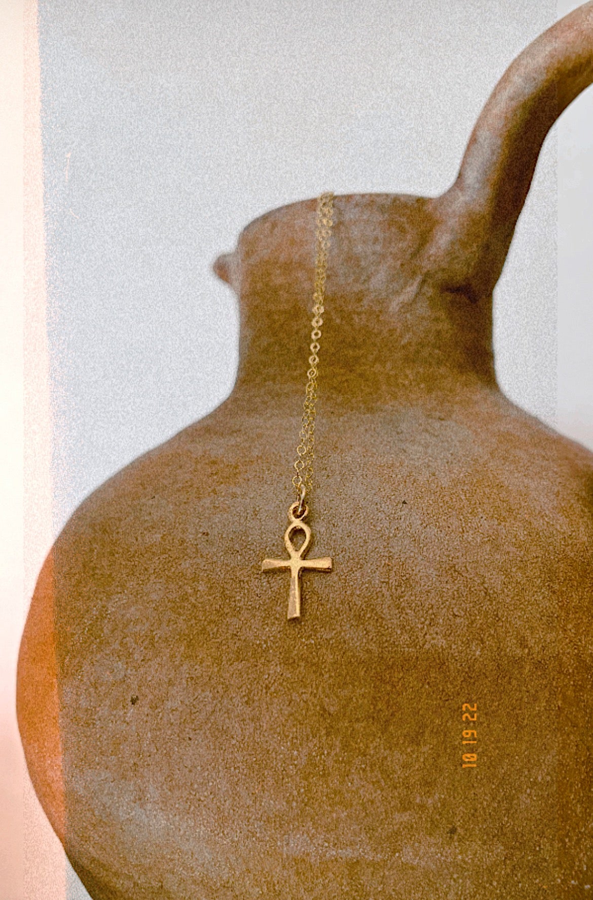 Mini Ankh Charm Necklace