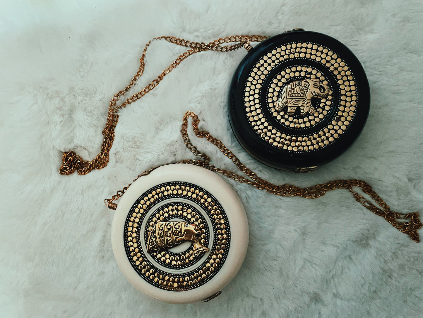 Round Embellished Purse