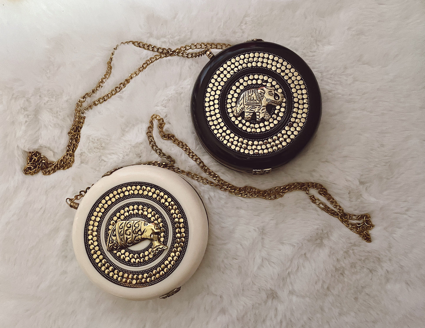 Round Embellished Purse